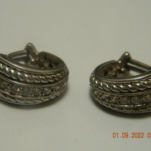 Judith Ripka hoop earrings